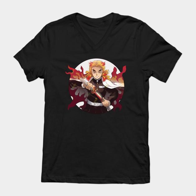 Rengoku Kyoujurou - Demon Slayer - Kimetsu No Yaiba T-Shirt V3 - Image 2