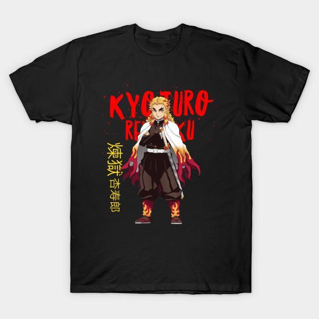 Rengoku Kyoujurou - Demon Slayer - Kimetsu No Yaiba T-Shirt V9