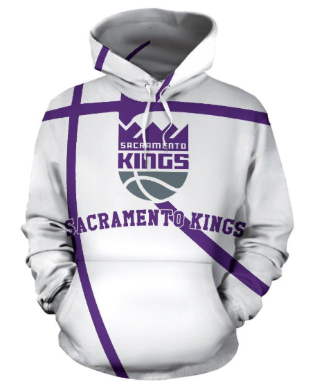 Sacramento Kings Simple 3D Printed Pullover Hoodie
