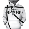 San Antonio Spurs Simple 3D Printed Pullover Hoodie