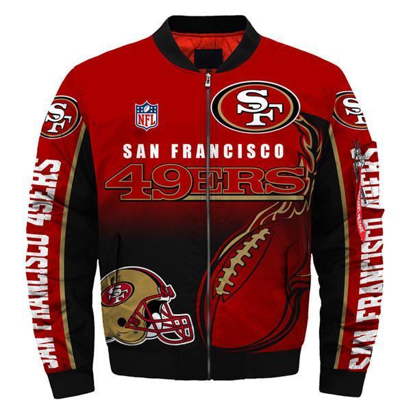San Francisco 49ers Logo 3D Printed Bomber Jacket