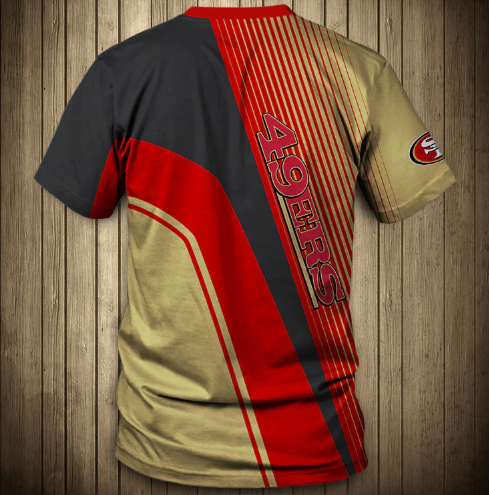 San Francisco 49ers Stripe 3D T-Shirt - Image 2