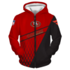 San Francisco 49ers Top Logo 3D Zipper Hoodie Jacket
