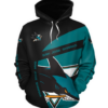 San Jose Sharks Symbol 3D Printed Pullover Hoodie