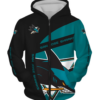 San Jose Sharks Symbol 3D Printed Zipper Hoodie Jacket