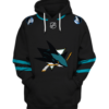 San Jose Sharks Symbol 3D Pullover Hoodie