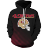 Sanfrancisco 49ers Simple Logo 3D Printed Pullover Hoodie