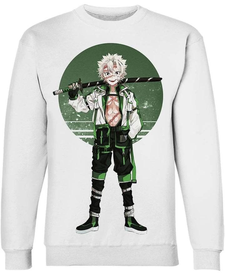 Shinazugawa Sanemi - Demon Slayer - Kimetsu No Yaiba 3D Crewneck Sweatshirt V1