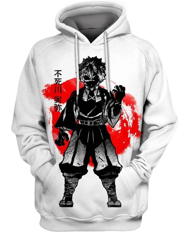Shinazugawa Sanemi - Demon Slayer - Kimetsu No Yaiba 3D Pullover Hoodie V2