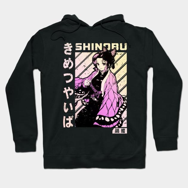 Shinobu Kocho Butterfly - Kimetsu No Yaiba Pullover Hoodie Sweatshirt V1