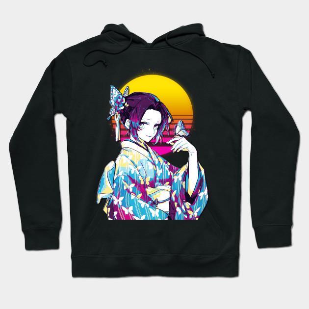Shinobu Kocho Butterfly - Kimetsu No Yaiba Pullover Hoodie Sweatshirt V12