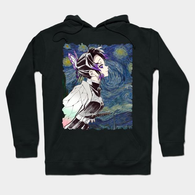 Shinobu Kocho Butterfly - Kimetsu No Yaiba Pullover Hoodie Sweatshirt V14