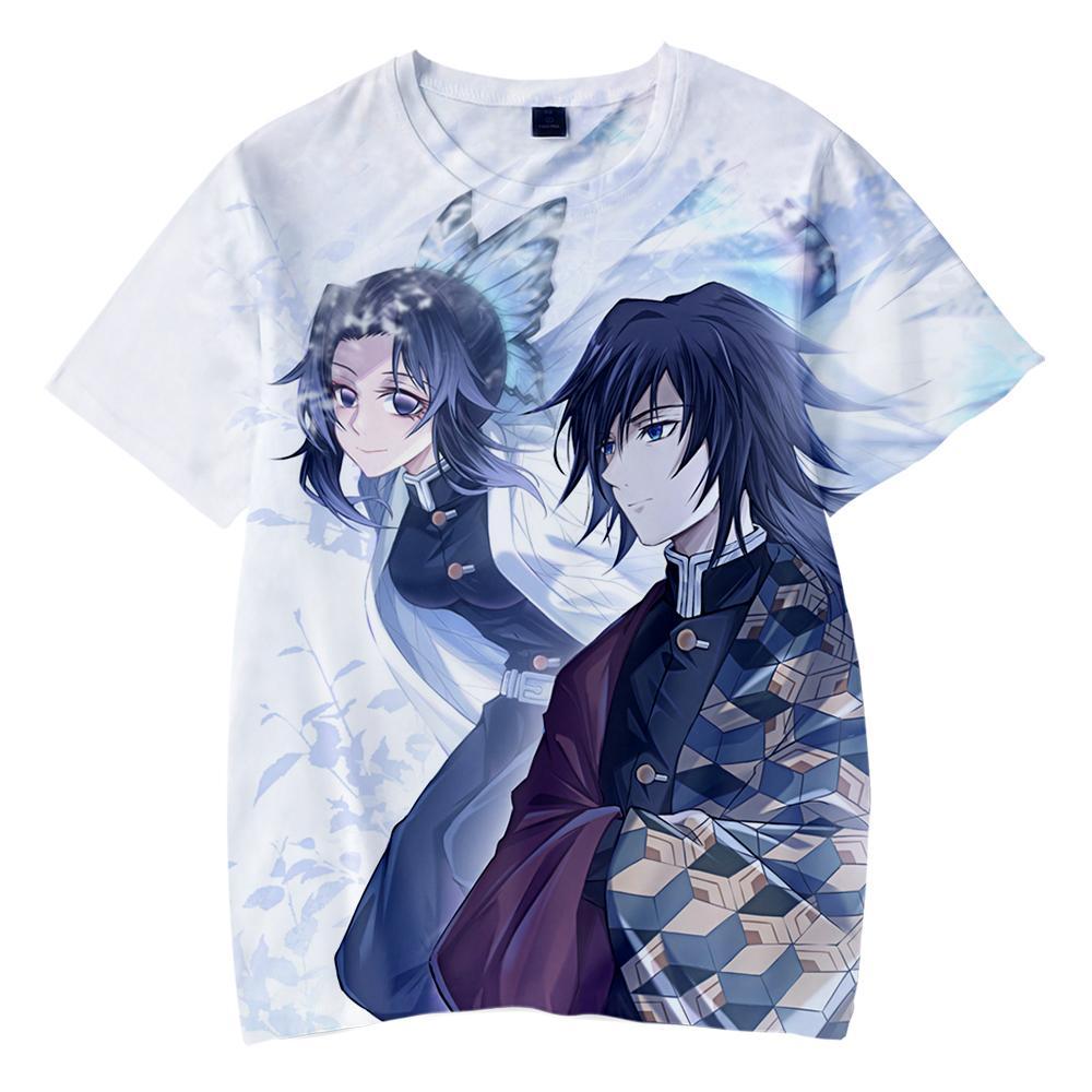 Shinobu x Giyuu - Demon Slayer - Kimetsu No Yaiba 3D T-Shirt V1
