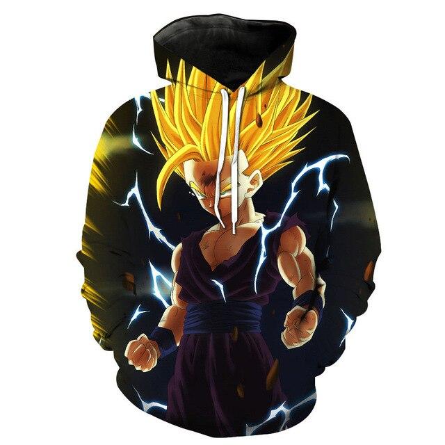 Son Gohan Dragon Ball Z 3D Pullover Hoodie V1