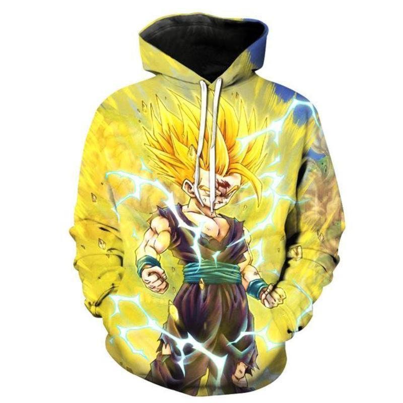 Son Gohan Dragon Ball Z 3D Pullover Hoodie V3