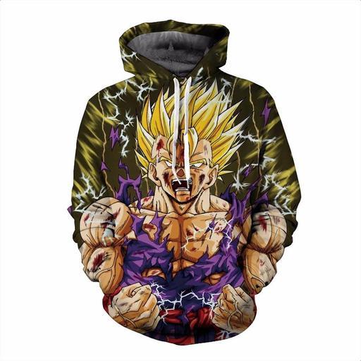 Son Gohan Dragon Ball Z 3D Pullover Hoodie V6