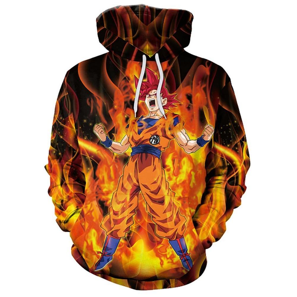 Son Goku Dragon Ball Z 3D Pullover Hoodie V26