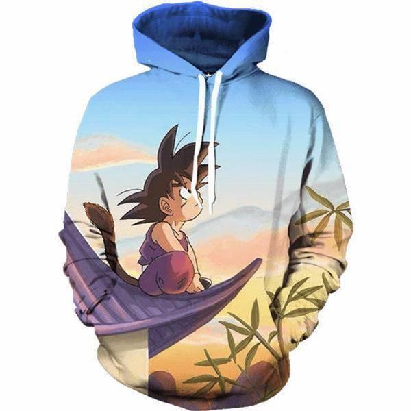 Son Goku Kid Dragon Ball Z 3D Pullover Hoodie