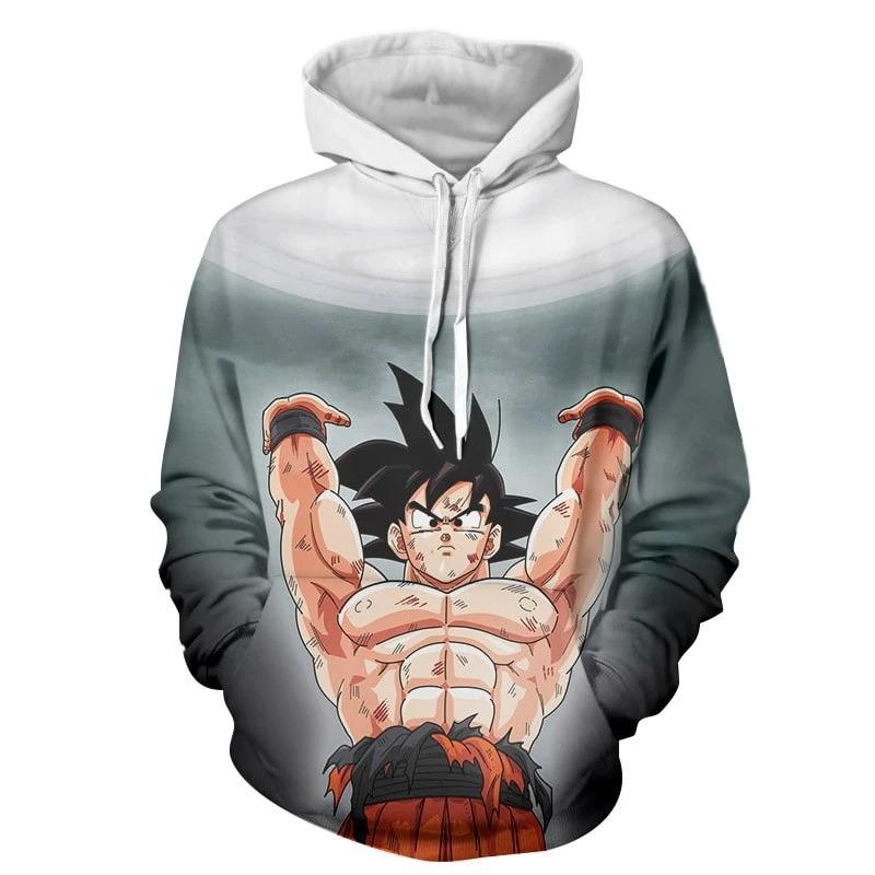 Son Goku Muscle Dragon Ball Z 3D Pullover Hoodie