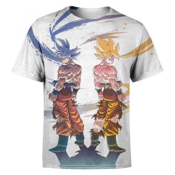 Son Goku Super Saiyan Double Dragon Ball Z 3D T-Shirt