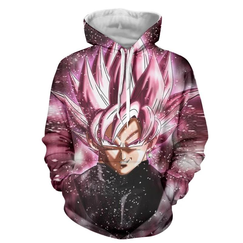 Son Goku Super Saiyan Purple Dragon Ball Z 3D Pullover Hoodie