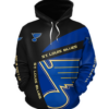 St. Louis Blues Symbol 3D Printed Pullover Hoodie