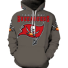Tampa Bay Buccaneers Simple Logo 3D Printed Pullover Hoodie