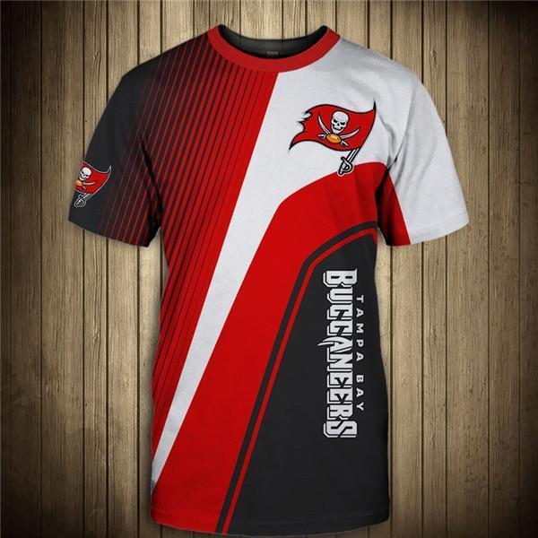 Tampa Bay Buccaneers Stripe 3D T-Shirt