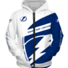 Tampa Bay Lightning Symbol 3D Printed Zipper Hoodie Jacket