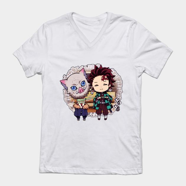 Tanjiro Inosuke - Demon Slayer - Kimetsu No Yaiba T-Shirt V2 - Image 2