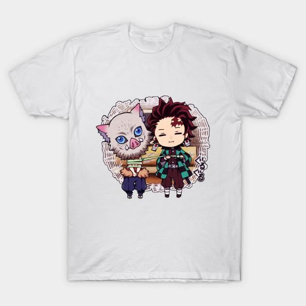 Tanjiro Inosuke - Demon Slayer - Kimetsu No Yaiba T-Shirt V2