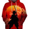 Tanjiro Kamado - Demon Slayer - Kimetsu No Yaiba 3D Pullover Hoodie V11