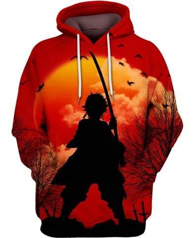 Tanjiro Kamado - Demon Slayer - Kimetsu No Yaiba 3D Pullover Hoodie V11
