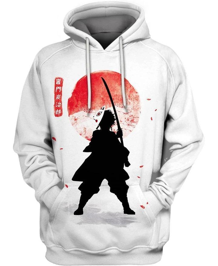 Tanjiro Kamado - Demon Slayer - Kimetsu No Yaiba 3D Pullover Hoodie V12