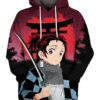 Tanjiro Kamado - Demon Slayer - Kimetsu No Yaiba 3D Pullover Hoodie V13