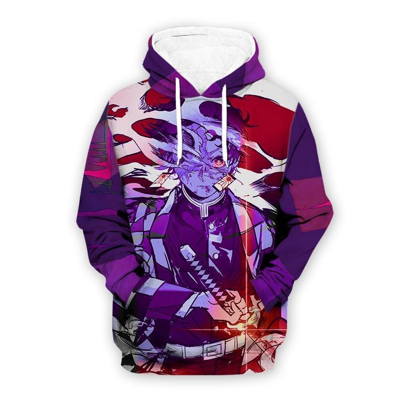 Tanjiro Kamado - Demon Slayer - Kimetsu No Yaiba 3D Pullover Hoodie V2
