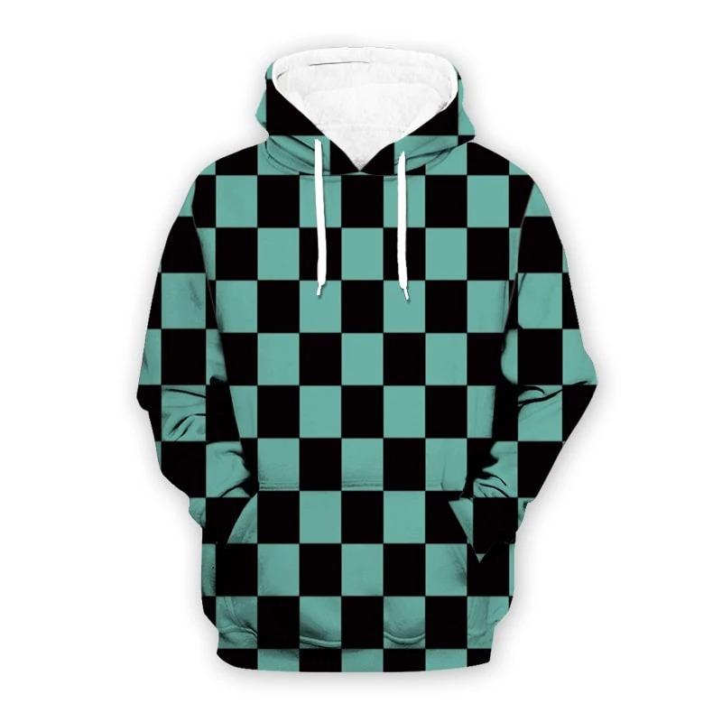 Tanjiro Kamado - Demon Slayer - Kimetsu No Yaiba 3D Pullover Hoodie V3