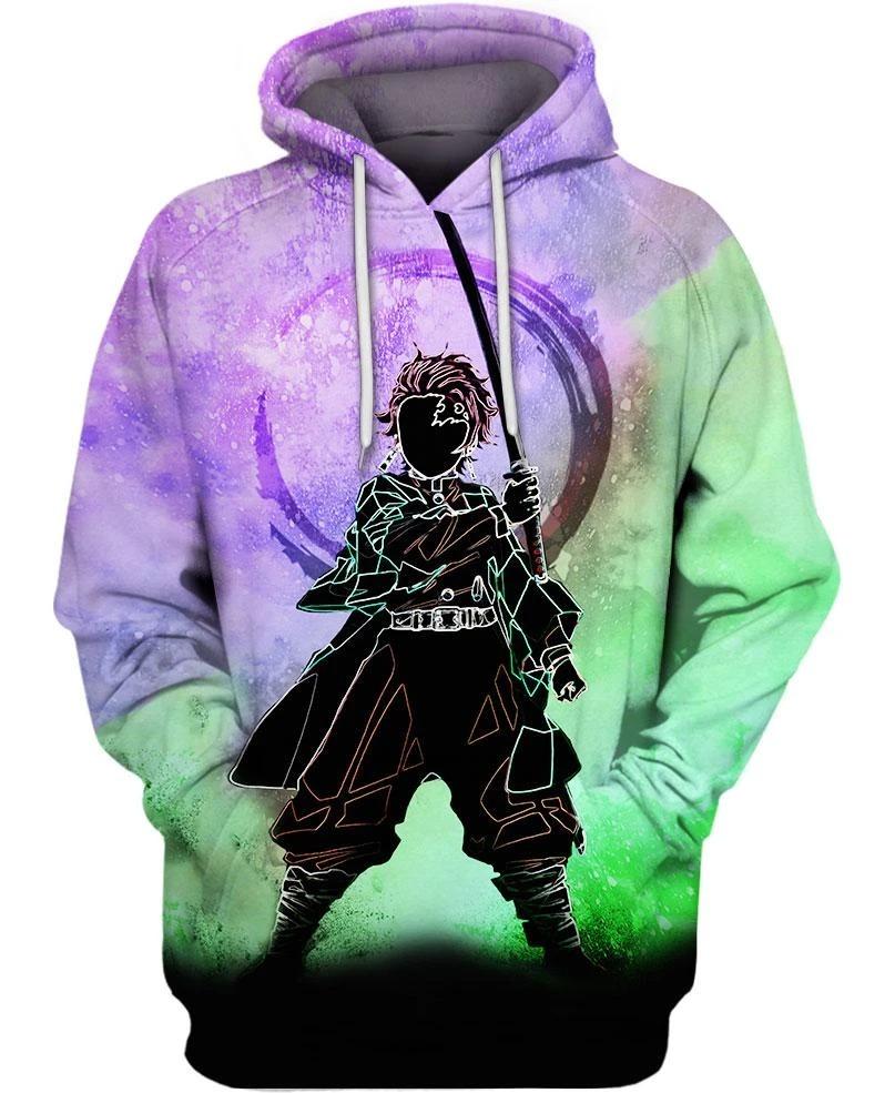 Tanjiro Kamado - Demon Slayer - Kimetsu No Yaiba 3D Pullover Hoodie V8