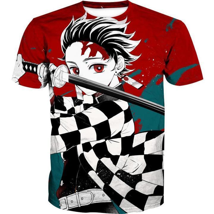 Tanjiro Kamado - Demon Slayer - Kimetsu No Yaiba 3D T-Shirt V1