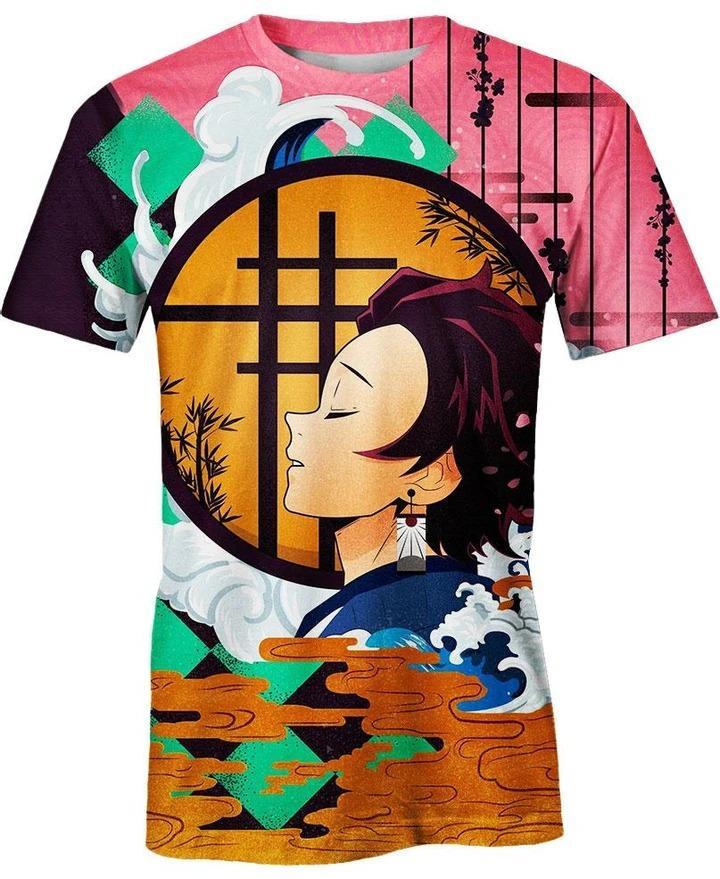 Tanjiro Kamado - Demon Slayer - Kimetsu No Yaiba 3D T-Shirt V16