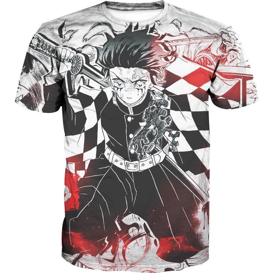 Tanjiro Kamado - Demon Slayer - Kimetsu No Yaiba 3D T-Shirt V5