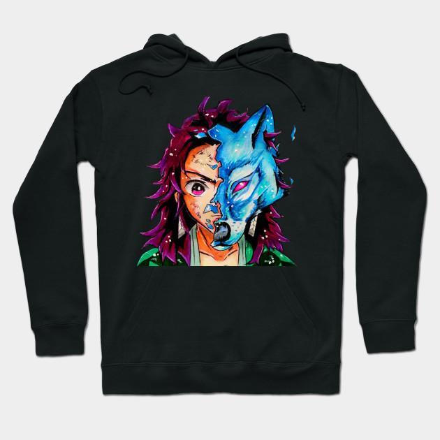 Tanjiro Kamado - Demon Slayer - Kimetsu No Yaiba Pullover Hoodie Sweatshirt V2