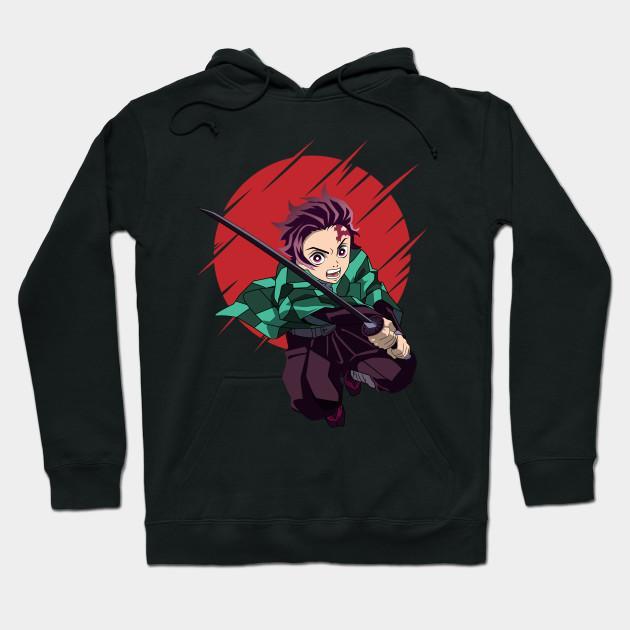 Tanjiro Kamado - Demon Slayer - Kimetsu No Yaiba Pullover Hoodie Sweatshirt V39