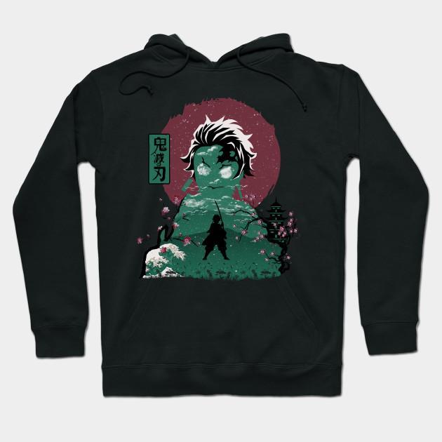 Tanjiro Kamado - Demon Slayer - Kimetsu No Yaiba Pullover Hoodie Sweatshirt V40