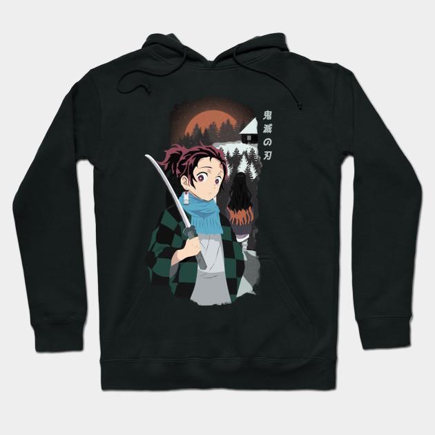 Tanjiro Kamado - Demon Slayer - Kimetsu No Yaiba Pullover Hoodie Sweatshirt V54