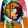 Tanjiro Kamado - Demon Slayer - Kimetsu No Yaiba3D Crewneck Sweatshirt V1