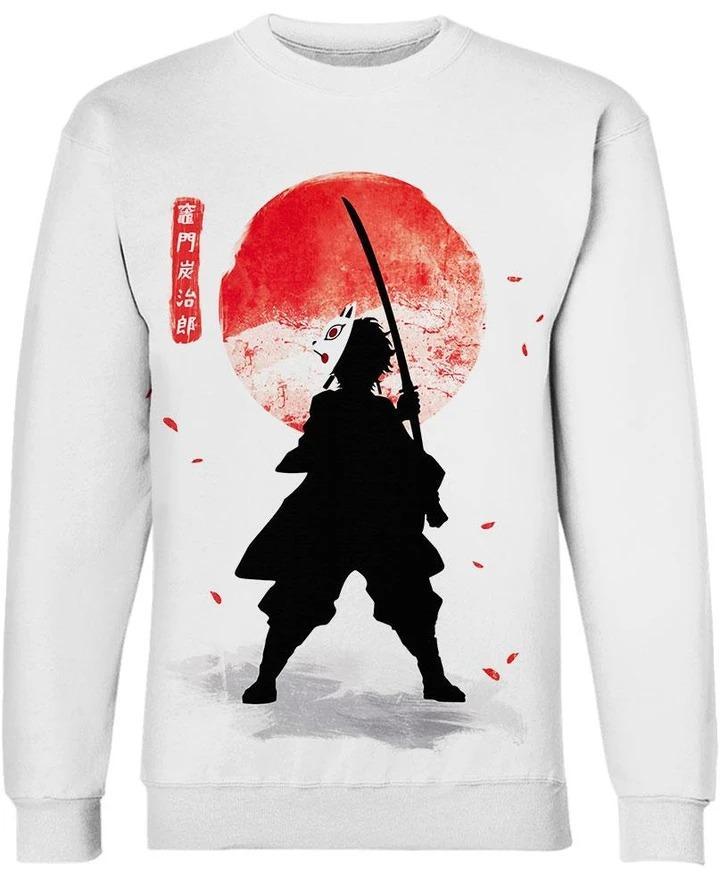 Tanjiro Kamado - Demon Slayer - Kimetsu No Yaiba3D Crewneck Sweatshirt V10