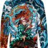 Tanjiro Kamado - Demon Slayer - Kimetsu No Yaiba3D Crewneck Sweatshirt V2