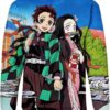 Tanjiro x Nezuko - Demon Slayer - Kimetsu No Yaiba 3D Crewneck Sweatshirt V1