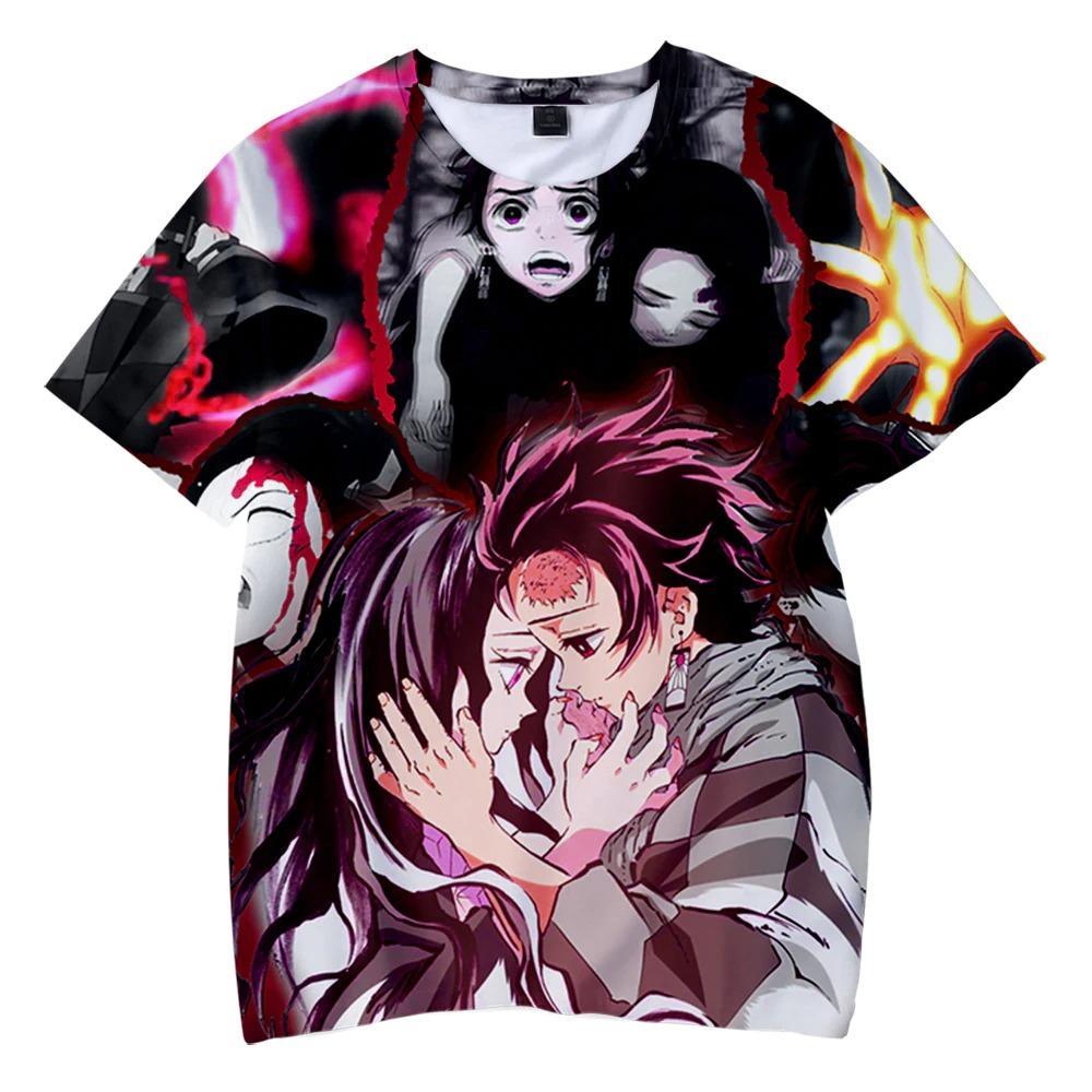 Tanjiro x Nezuko - Demon Slayer - Kimetsu No Yaiba 3D T-Shirt V1